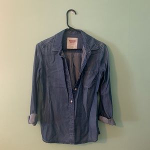 Denim button up
